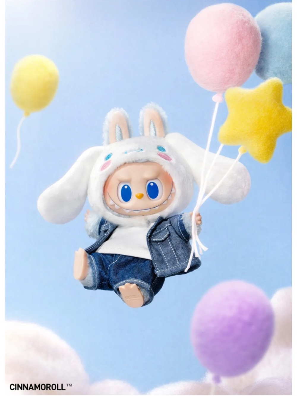 "Cinnamoroll" Pop Mart: THE MONSTERS X Sanrio Hello Kitty Series Plush